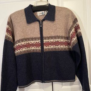 Paul Harris Zipper Cardigan Medium Size